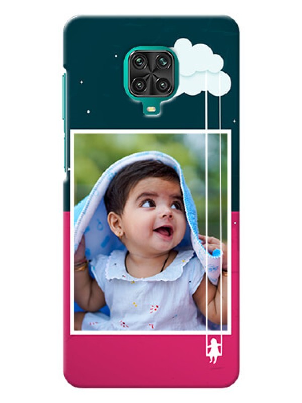 Custom Poco M2 Pro custom phone covers: Cute Girl with Cloud Design