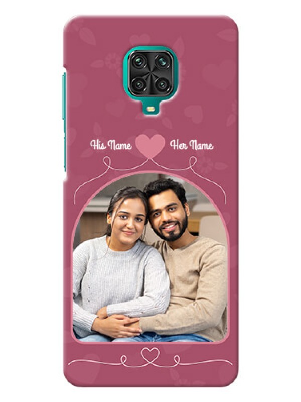 Custom Poco M2 Pro mobile phone covers: Love Floral Design