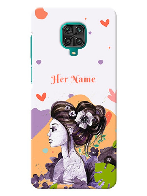 Custom Poco M2 Pro Custom Mobile Case with Woman And Nature Design