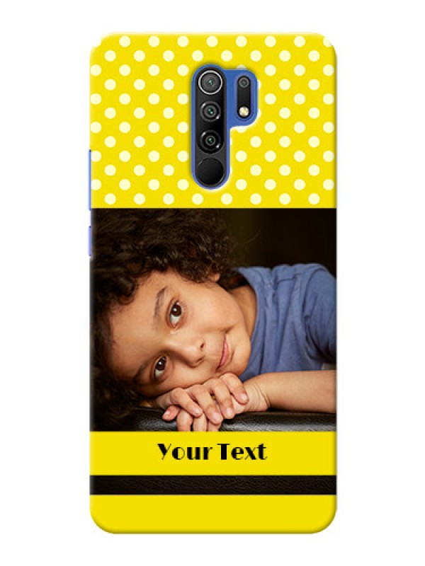 Custom Poco M2 Reloaded Custom Mobile Covers: Bright Yellow Case Design