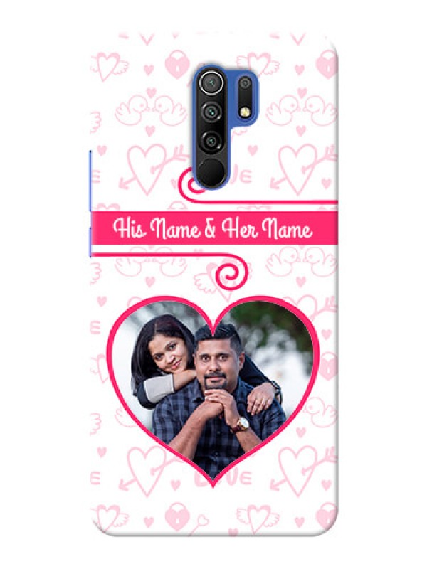 Custom Poco M2 Reloaded Personalized Phone Cases: Heart Shape Love Design