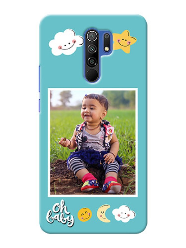 Custom Poco M2 Reloaded Personalised Phone Cases: Smiley Kids Stars Design