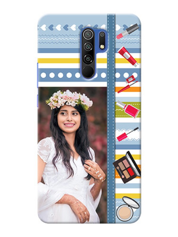 Custom Poco M2 Reloaded Personalized Mobile Cases: Makeup Icons Design