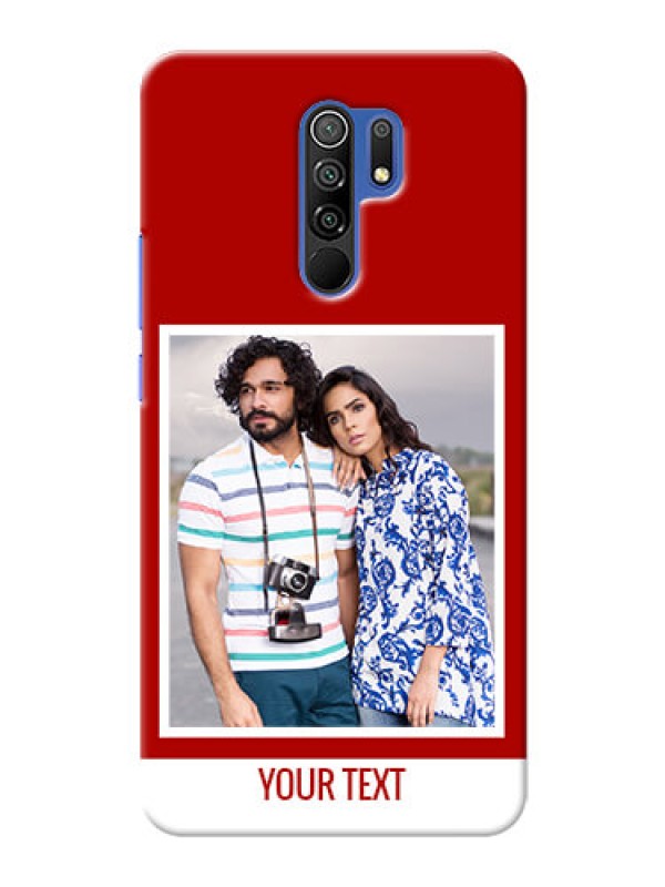 Custom Poco M2 mobile phone covers: Simple Red Color Design