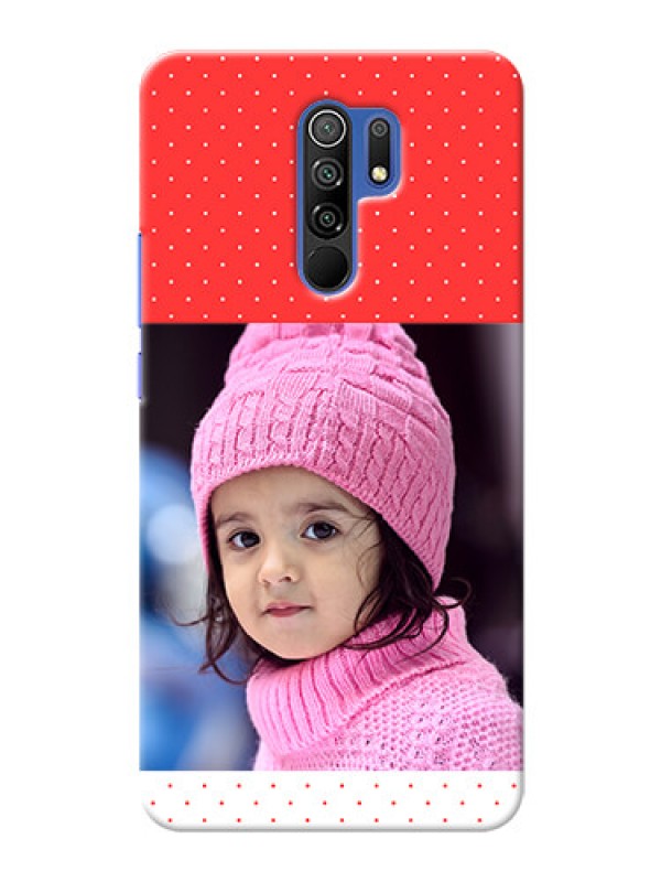 Custom Poco M2 personalised phone covers: Red Pattern Design