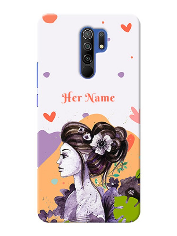 Custom Poco M2 Custom Mobile Case with Woman And Nature Design