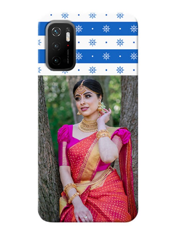 Custom Poco M3 Pro 5G custom mobile covers: Snow Pattern Design