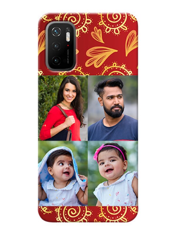 Custom Poco M3 Pro 5G Mobile Phone Cases: 4 Image Traditional Design