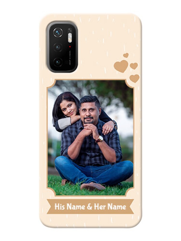 Custom Poco M3 Pro 5G mobile phone cases with confetti love design 