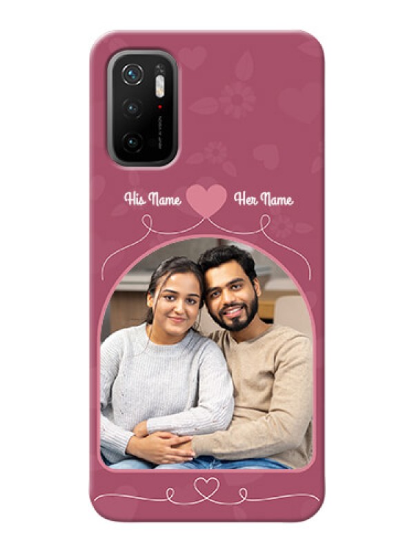 Custom Poco M3 Pro 5G mobile phone covers: Love Floral Design