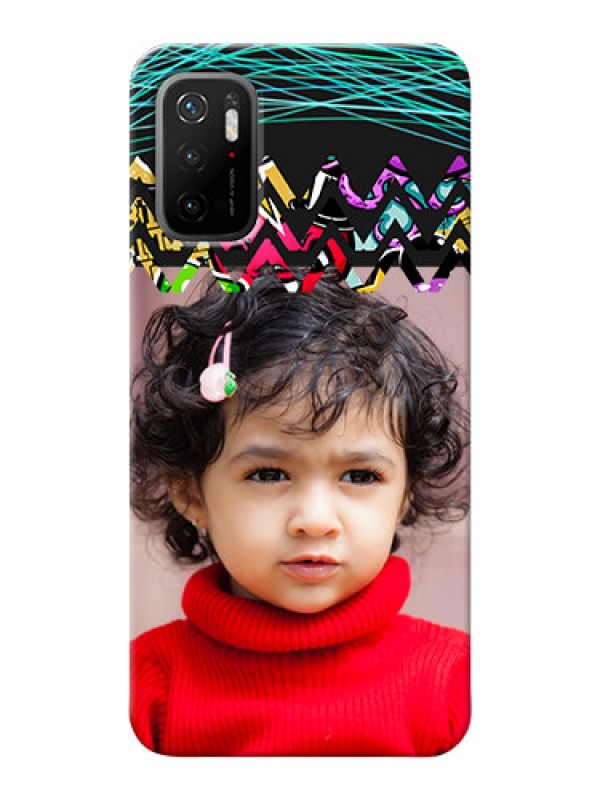 Custom Poco M3 Pro 5G personalized phone covers: Neon Abstract Design