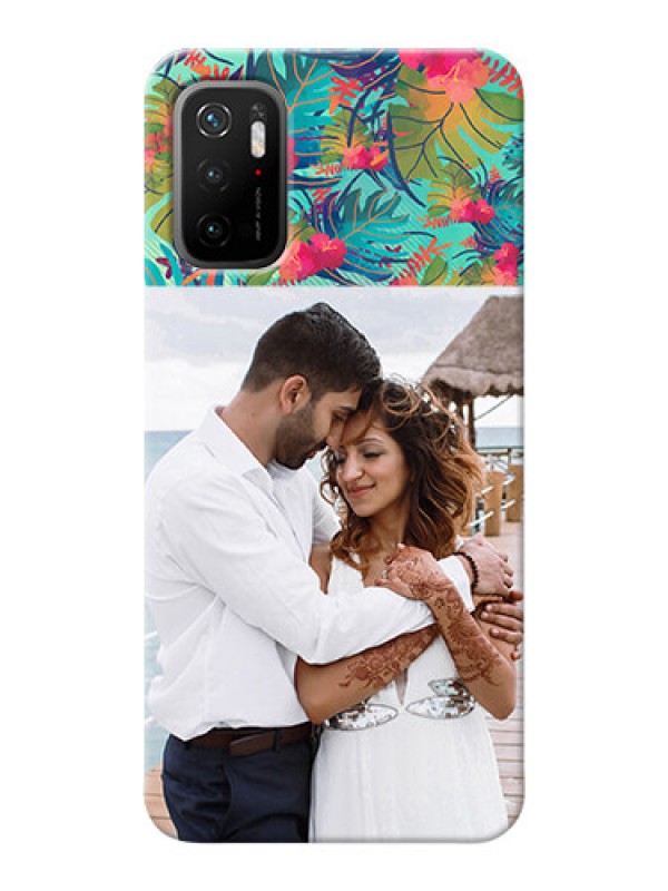 Custom Poco M3 Pro 5G Personalized Phone Cases: Watercolor Floral Design