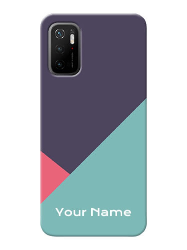 Custom Poco M3 Pro 5G Custom Phone Cases: Tri Color abstract Design