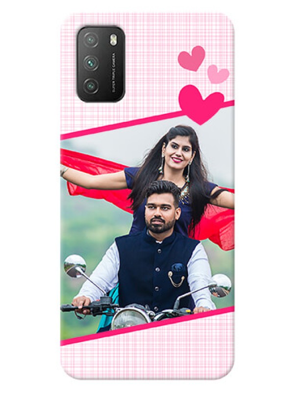 Custom Poco M3 Personalised Phone Cases: Love Shape Heart Design