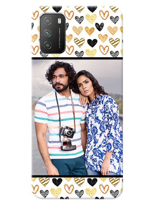 Custom Poco M3 Personalized Mobile Cases: Love Symbol Design