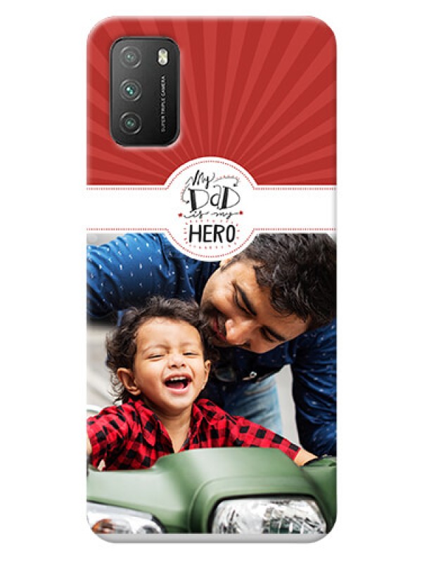 Custom Poco M3 custom mobile phone cases: My Dad Hero Design