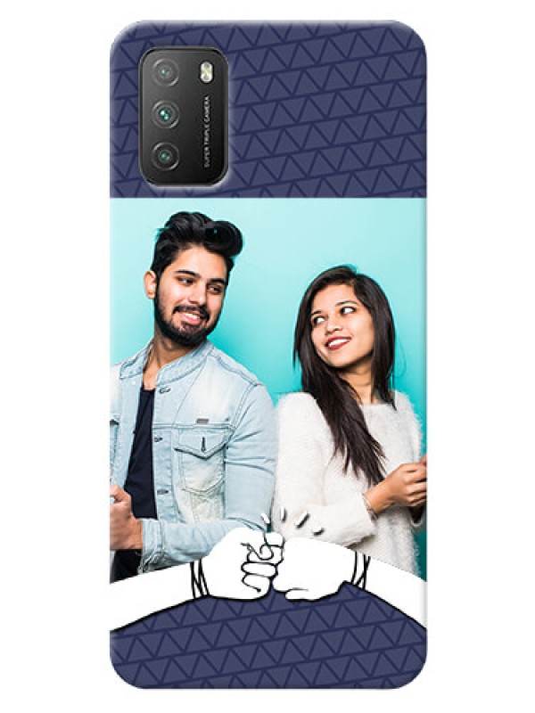 Custom Poco M3 Mobile Covers Online with Best Friends Design  