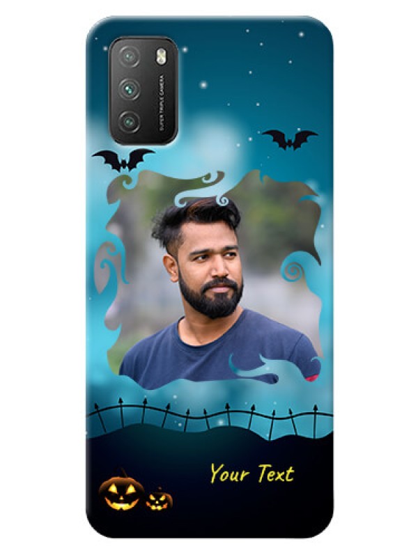 Custom Poco M3 Personalised Phone Cases: Halloween frame design