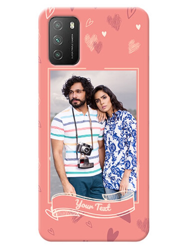 Custom Poco M3 custom mobile phone cases: love doodle art Design