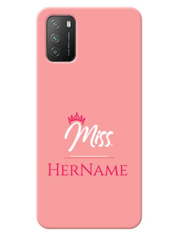 Custom Poco M3 Custom Phone Case Mrs with Name