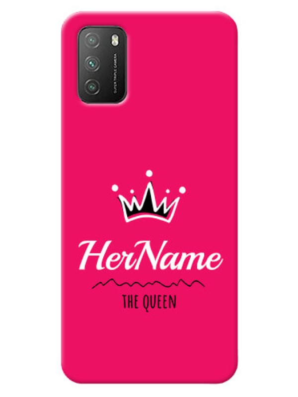 Custom Poco M3 Queen Phone Case with Name