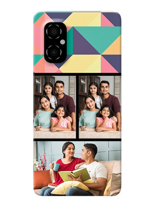 Custom Poco M4 5G personalised phone covers: Bulk Pic Upload Design