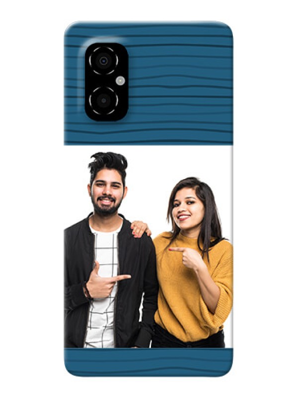 Custom Poco M4 5G Custom Phone Cases: Blue Pattern Cover Design