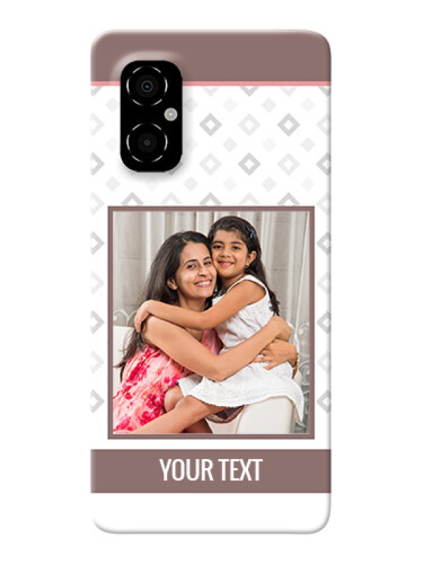 Custom Poco M4 5G custom back covers: Simple Diamond Design