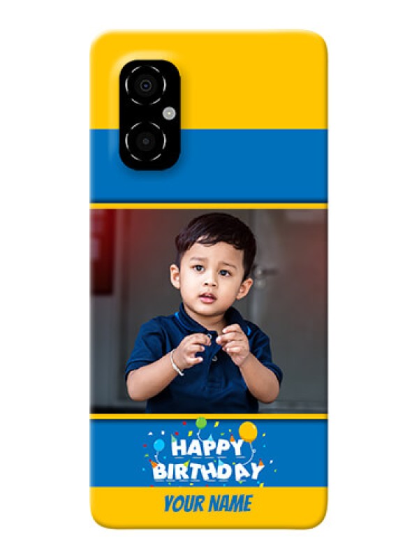 Custom Poco M4 5G Mobile Back Covers Online: Birthday Wishes Design