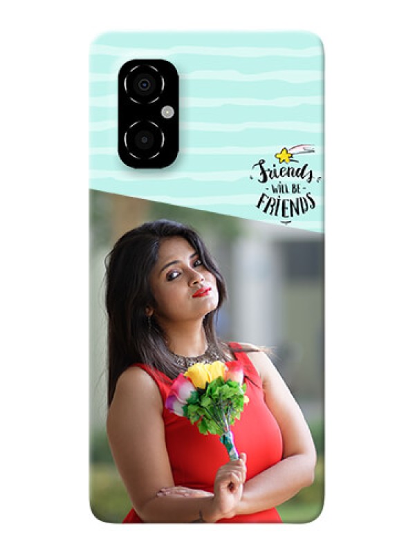 Custom Poco M4 5G Mobile Back Covers: Friends Picture Icon Design