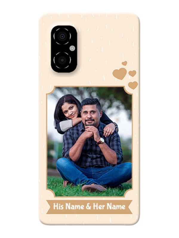 Custom Poco M4 5G mobile phone cases with confetti love design 