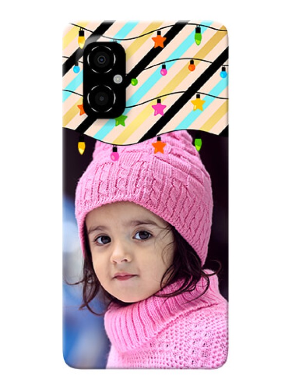 Custom Poco M4 5G Personalized Mobile Covers: Lights Hanging Design