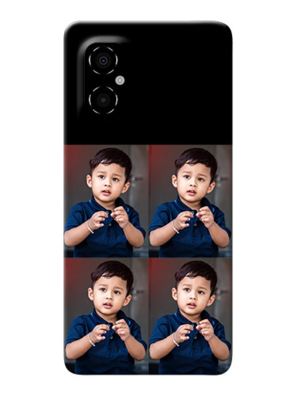 Custom Poco M4 5G 4 Image Holder on Mobile Cover