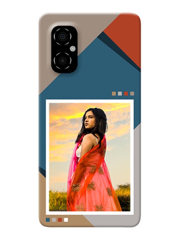 Custom Poco M4 5G Mobile Back Covers: Retro color pallet Design