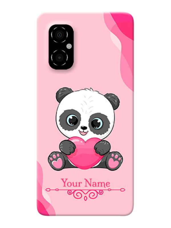 Custom Poco M4 5G Mobile Back Covers: Cute Panda Design