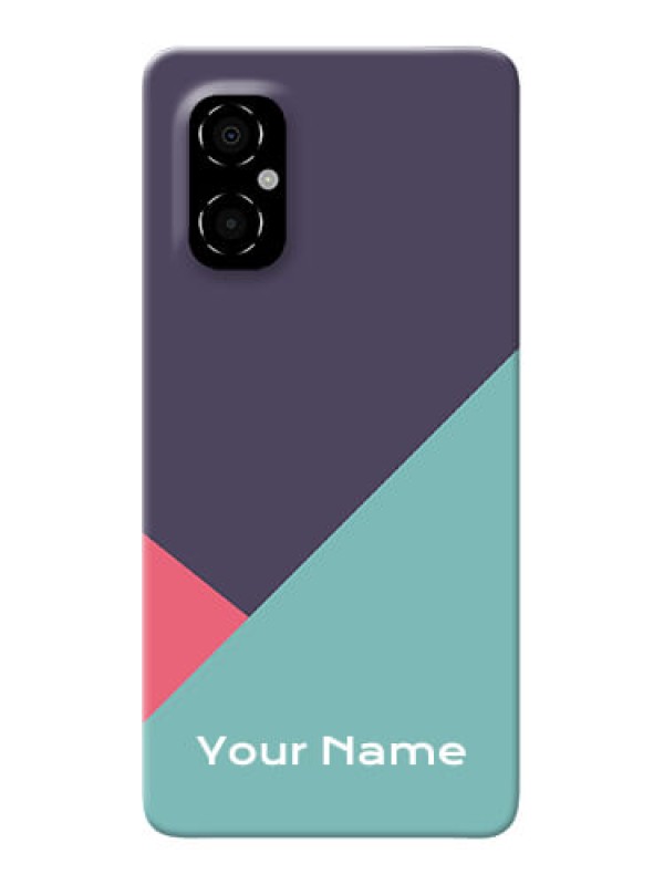 Custom Poco M4 5G Custom Phone Cases: Tri Color abstract Design