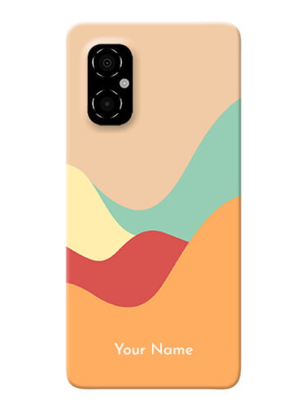 Custom Poco M4 5G Custom Mobile Case with Ocean Waves Multi-colour Design