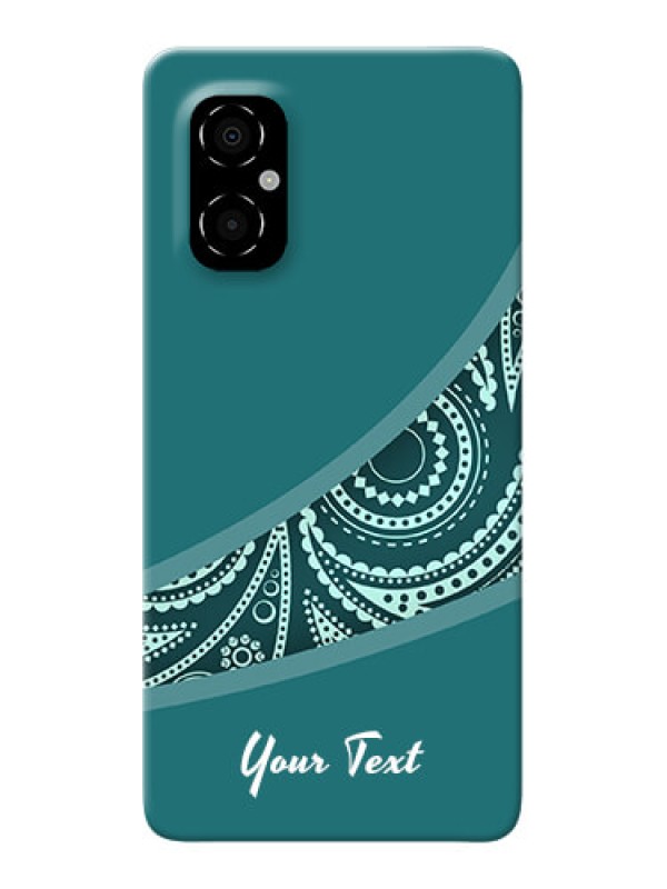 Custom Poco M4 5G Custom Phone Covers: semi visible floral Design