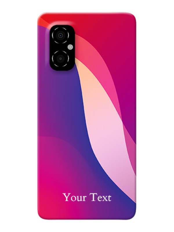 Custom Poco M4 5G Mobile Back Covers: Digital abstract Overlap Design