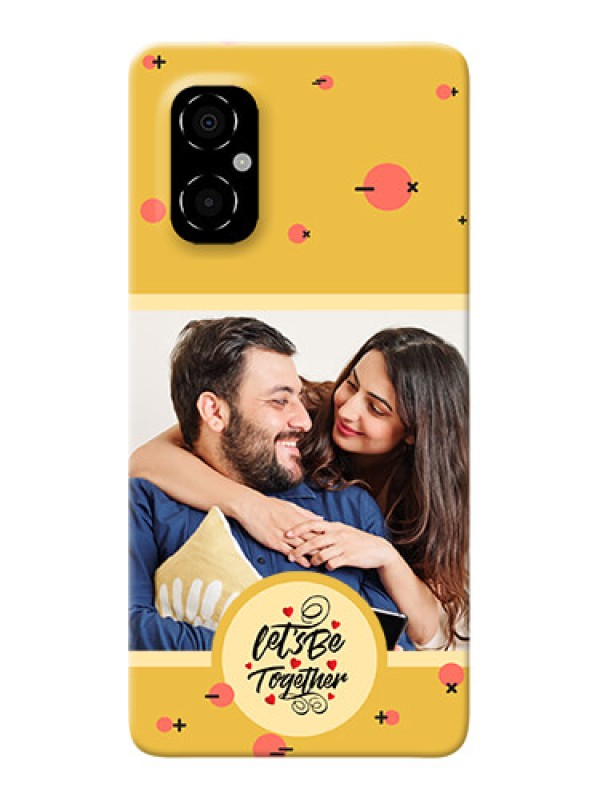 Custom Poco M4 5G Back Covers: Lets be Together Design