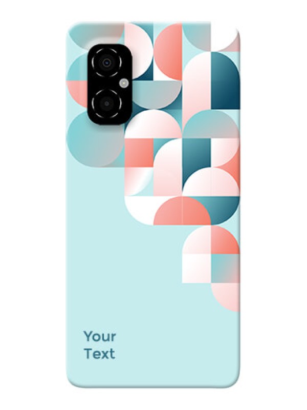 Custom Poco M4 5G Back Covers: Stylish Semi-circle Pattern Design