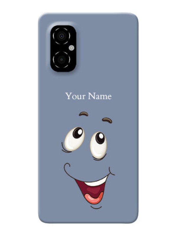 Custom Poco M4 5G Phone Back Covers: Laughing Cartoon Face Design