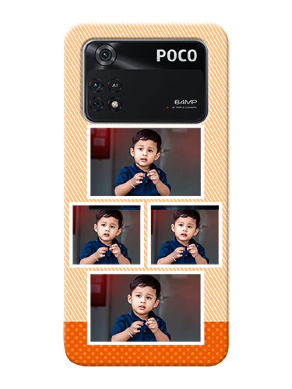 Custom Poco M4 Pro 4G Mobile Back Covers: Bulk Photos Upload Design
