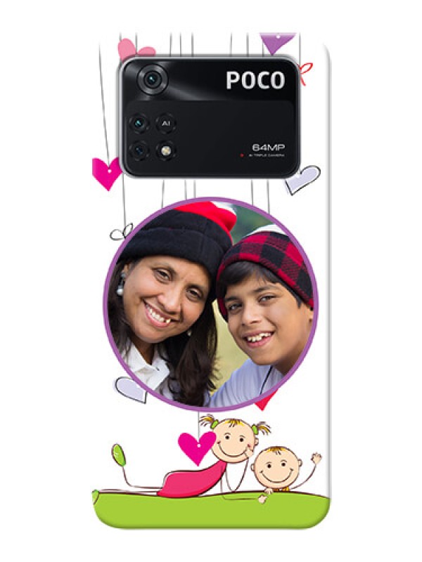 Custom Poco M4 Pro 4G Mobile Cases: Cute Kids Phone Case Design