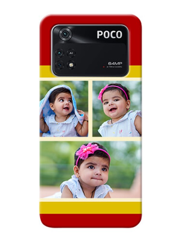 Custom Poco M4 Pro 4G mobile phone cases: Multiple Pic Upload Design