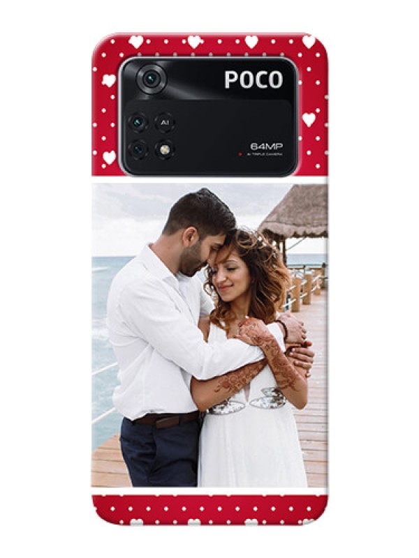Custom Poco M4 Pro 4G custom back covers: Hearts Mobile Case Design