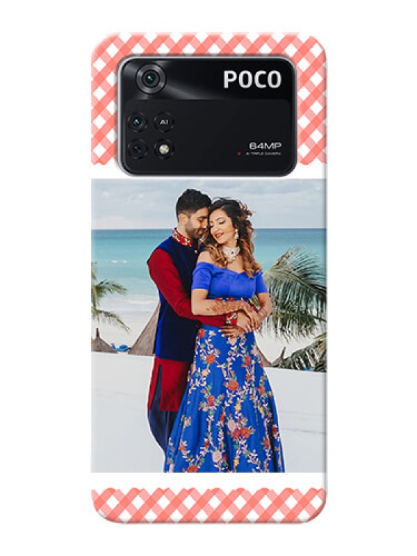 Custom Poco M4 Pro 4G custom mobile cases: Pink Pattern Design