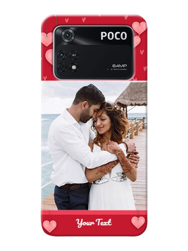 Custom Poco M4 Pro 4G Mobile Back Covers: Valentines Day Design