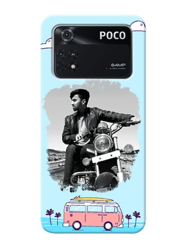 Custom Poco M4 Pro 4G Mobile Covers Online: Travel & Adventure Design