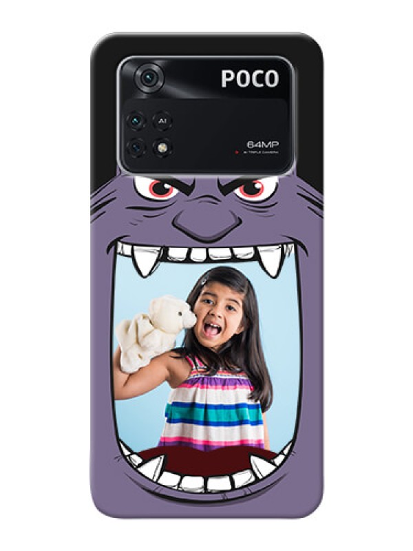 Custom Poco M4 Pro 4G Personalised Phone Covers: Angry Monster Design
